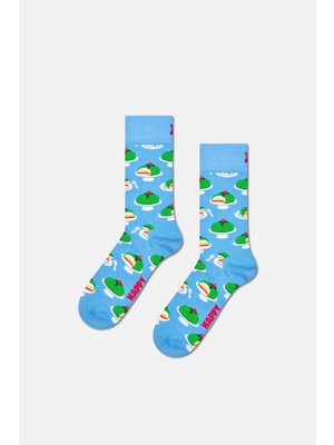 Happy Socks - Mavi Pasta Desenli Çorap