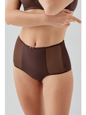 NEWBRA LINGERIE Tül Detaylı Yüksek Bel Korseli Külot , 369304