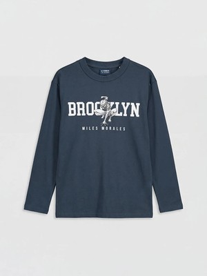 LC Waikiki Lcw Kids Lacivert Spider-Man Baskılı Erkek Çocuk Tişört