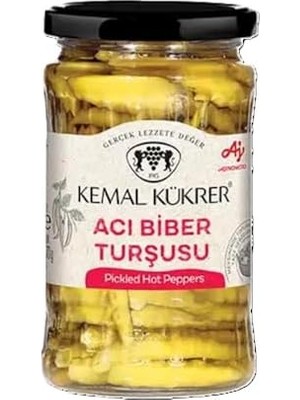 Kükrer Acı Biber Turşusu Cam Kavanoz 360 gr