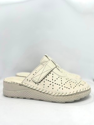 Ortopedia Comfort Sabo Deri Terlik 2030A - Bej  ( Dar Kalıp )