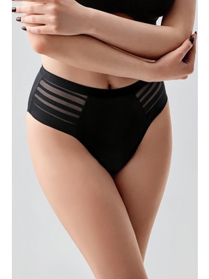 NEWBRA LINGERIE Tül Detaylı Yüksek Bel Külot , 369303