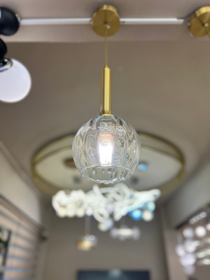 Minimal Globe Black & Silver Transparent Quad Plafonyer Cam Avize