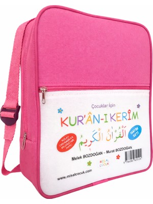 Misal Çocuk Çocuklar Için Kur’an-I Kerim 1-30. Cüzler Pembe Çantalı - Murat Bozdoğan Melek Bozdoğan