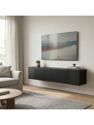 Ceneyra TDA1204A - Corsa Duvara Montaj Tv Stand, Tv Rafı 120CM Antrasit