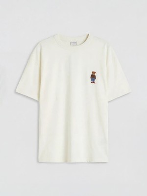 LC Waikiki Lcw Kids Ekru Ayı Teddy Nakışlı Erkek Çocuk Tişört