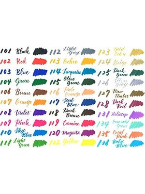 Brush Sing Pen Çift Taraflı Fırça Uçlu Kalem