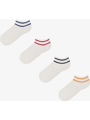 Penti Erkek Çocuk Double Stripe 4 'lü Patik Çorap