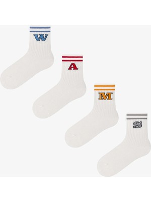 Penti Erkek Çocuk Bold Letters 4 'lü Soket Çorap