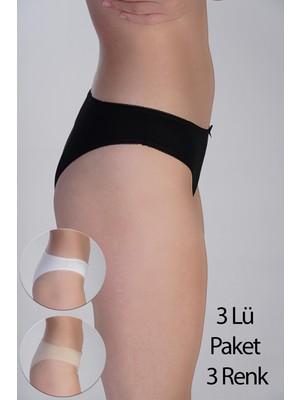 NEWBRA LINGERIE Kadın Brazilian Penye 3 Lü Külot
