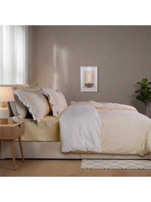 Sarev Eftelya Fancy Nevresim Takımı Tek Kişilik 1y D K, Sarı