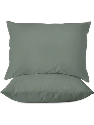 First Choice %100 Pamuk Saten 200 Tc (80 Tel) 2’li Yastık Kılıfı Seti - 50X70 cm