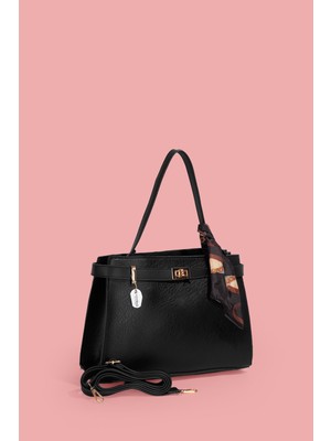 Westbag Kadın Tokalı Fularlı El ve Çapraz Deri Dokulu Çanta