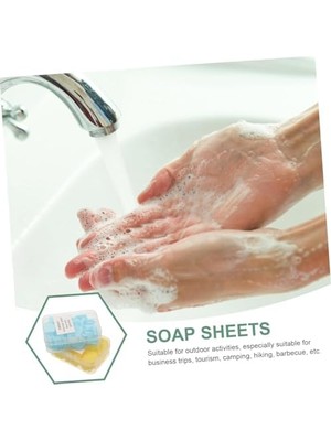 4 Kutu Parfümlü Mini Kağıt Sabun – 300 Yaprak Sihirli Eriyen Sabun, Taşınabilir El Temizleyici, Okul, Seyahat ve Günlük Kullanım Için Mini Temizlik Yaprağı