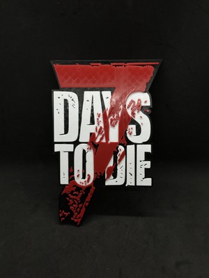 Goka 3D Craft 7 Days To Die 3 Boyutlu Logo Duvar Dekoru / Post-Apokaliptik Oyun Odası Aksesuarı 11 x 17CM