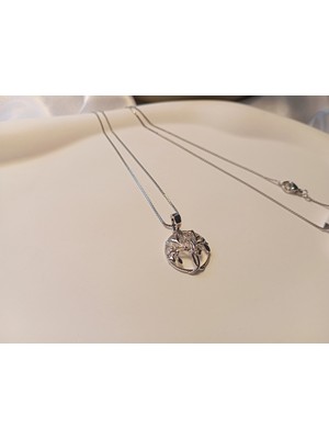 Xuping Jewelry Gümüş Renk Hayat Ağacı Kolye - 45 cm