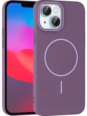 Uravas Store Iphone 15 Broş Magsafe Kapak - Mor
