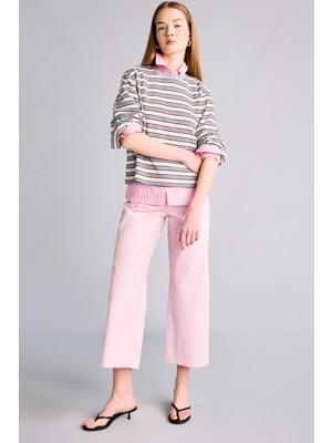 DeFacto Culotte Yüksek Bel Gabardin Pantolon C7535AX26SM