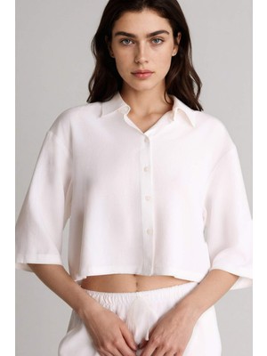 DeFacto Oversize Keten Karışımlı Gömlek H0210AX26SP