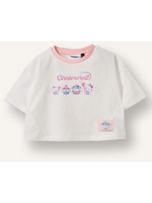 DeFacto Cınnamoroll Oversize Penye Tişört Kız Bebek H0678A526SM