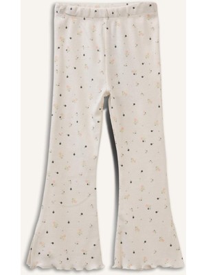 DeFacto Çiçekli Fitilli Kaşkorse Tayt Kız Bebek H3008A526SP