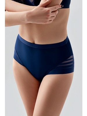 NEWBRA LINGERIE Tül Detaylı Yüksek Bel Korseli Külot , 369301