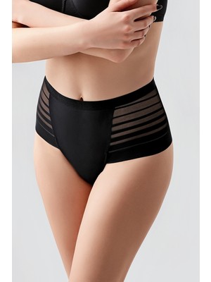 NEWBRA LINGERIE Tül Detaylı Yüksek Bel Külot , 369303