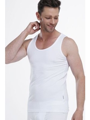 Malabadi Erkek Pamuklu Atlet L Beden Yazlık Kullanım İçin Nefes Alabilir Beyaz Renk