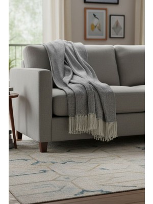 Comfort Craft 150X200 cm Yumuşak Dokulu Pamuklu Koltuk Şalı - Balkon ve Yatak Battaniyesi