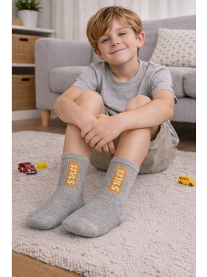 Gigi Giyim Style Yazılı Erkek Çocuk Soket Çorap
