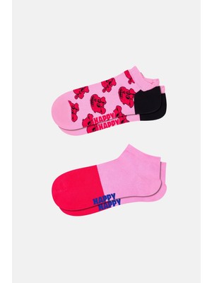 Happy Socks - Kadın Çok Renkli Yıldız Desenli 2\'li Çorap Seti