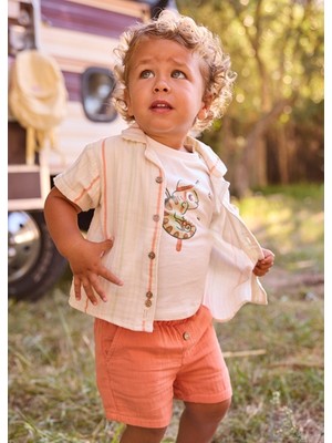 Mayoral Erkek Bebek Bermuda Şort Turuncu 01216