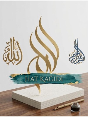 Esila Kağıtçılık Hat Kâğıdı A4 100’LI – Meşk Yazı Kâğıdı – Kaligrafi & Hat Sanatı Için Özel Set