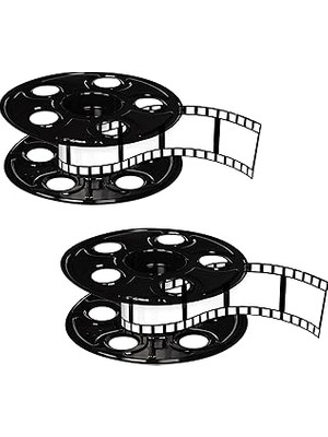 Uravas Store Beistle 2 Parça Ödül Gece Film Makarası Film Şeridi ile Orta Parça Kırmızı Halı Hollywood Parti Dek