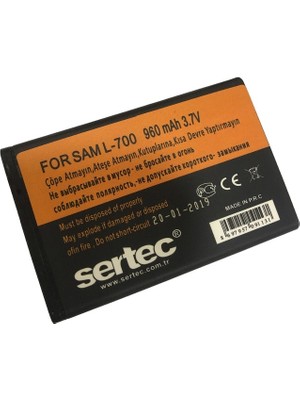 Çerçici Sertec - Samsung W559/L700 Uyumlu Batarya