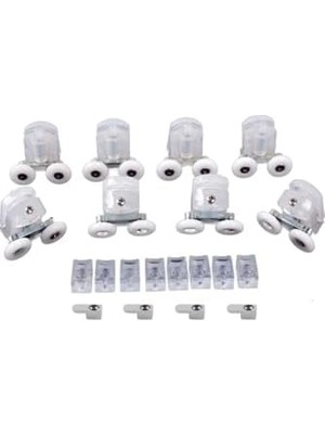 Skygo Akay Duşakabin Tekerleği Çift Tekerli 8 Li Takım Alt ve Üst Set