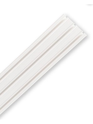 Fırat 3'lü 3 Raylı Perde Rayı Korniş 3 Metre Beyaz Modern Stil Yüksek Kalite
