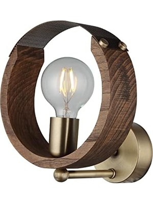 Manya Ahşapli Eskitme Aplik 1 x E27