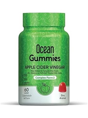 Uravas Store Gummies Cider Vinegar, Çiğnenebilir Jel Form