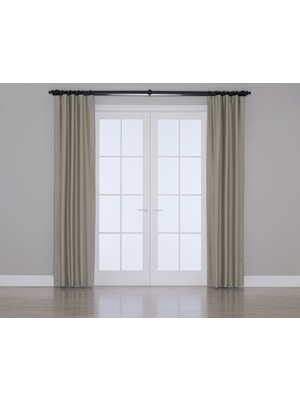 Gauze Fabric Design Blackout Karartma Özellikli Perde Açık Gri