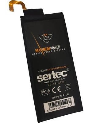 Çerçici Sertec - Samsung Galaxy S6 Edge Uyumlu Batarya