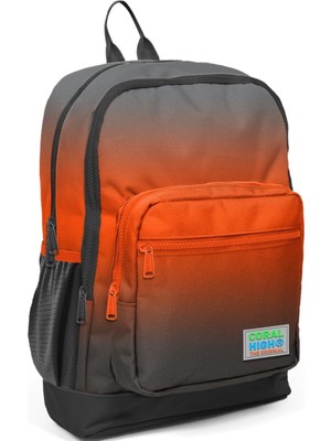 Siyah Turuncu Gradyan Ilkokul ve Günlük Sırt Çantası - Erkek Çocuk