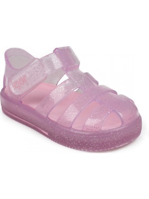 Igor Kız Çocuk 10265 K Star Glitter Pembe Sandalet PVC Malzemeden Üretilmiş Şık Tasarım