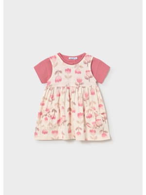 Mayoral 1-4 Yaş Arası Elbise Hırka Set - Pembe