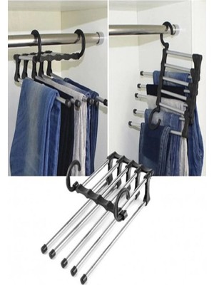 Kitchen Dream Pantolon Askılık 5 Li Hareketli Askı Pantolon Askısı