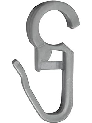 Rustik Perde Klipsi Perde Kancası 25 Adet Gri Renk