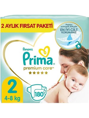 Prima Premium Care 2 Beden Aylık Fırsat Paket 180’li