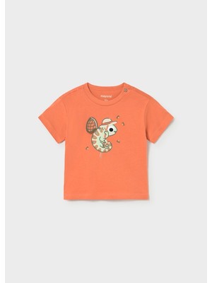 Mayoral Kız Bebek Kısa Kollu T-Shirt Turuncu - 01004