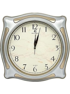 Uravas Store Bellisima BL-1056 Serisi Klasik Kadran Sessiz Akar 30 cm Duvar Saati Gri-Gold