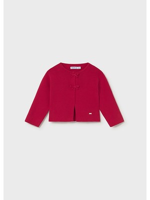 Mayoral Kız Bebek Fiyonk Detaylı Örme Hırka Kırmızı 01307